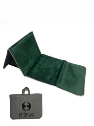 Tapis de prière pliable avec dossier – VERT