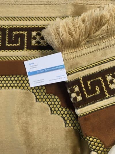 Tapis Marron/Doré ( avec motif )