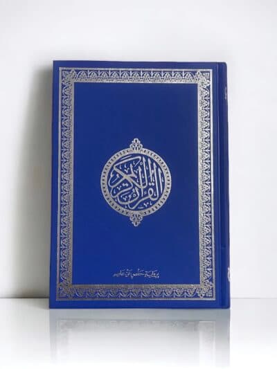 Grand Coran en arabe Bleu