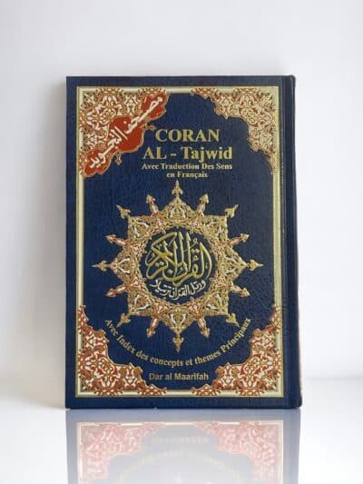 Grand Coran Al-Tajwid Arabe Français BLEU