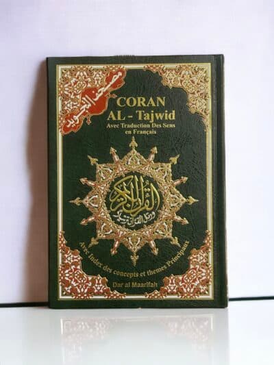 Grand Coran Al-Tajwid Arabe Francais VERT