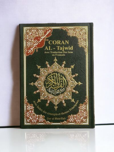 Grand Coran Al-Tajwid Arabe Francais VERT